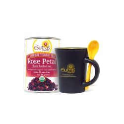 Rose Petal Mug Set (size: blue)